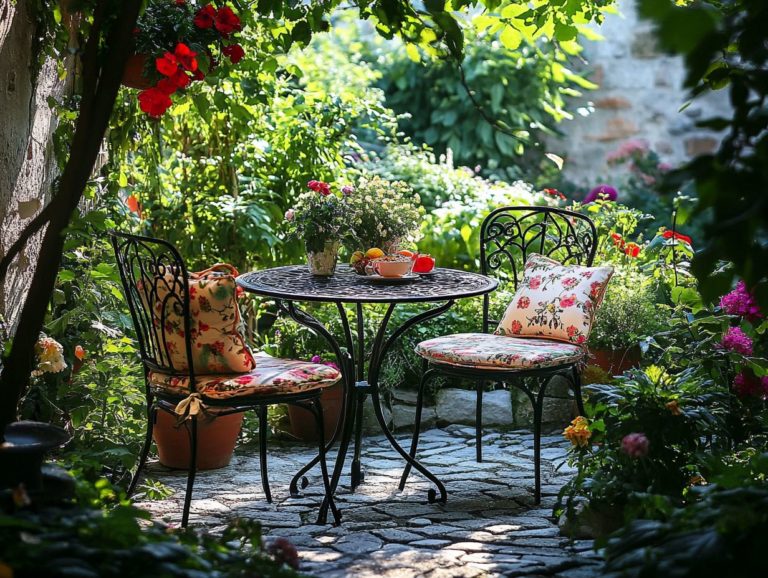 How to Style Vintage Outdoor Furniture in Your Garden