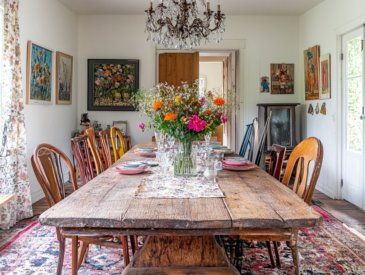 Tips for Using Vintage Decor in Dining Rooms