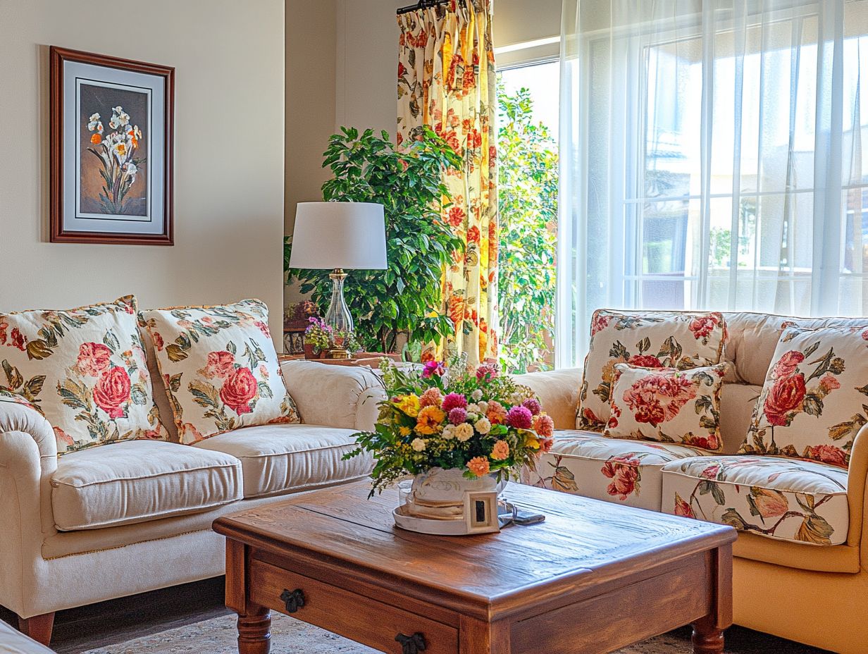 Colorful vintage floral decor ideas