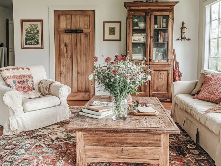 The Best Vintage Decor Ideas for Farmhouse Living Rooms