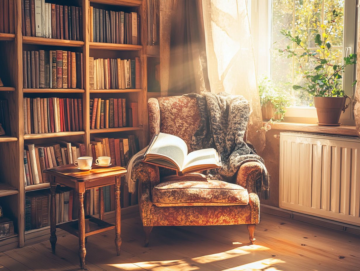 2. How can I incorporate vintage home decor into my book lover's theme?