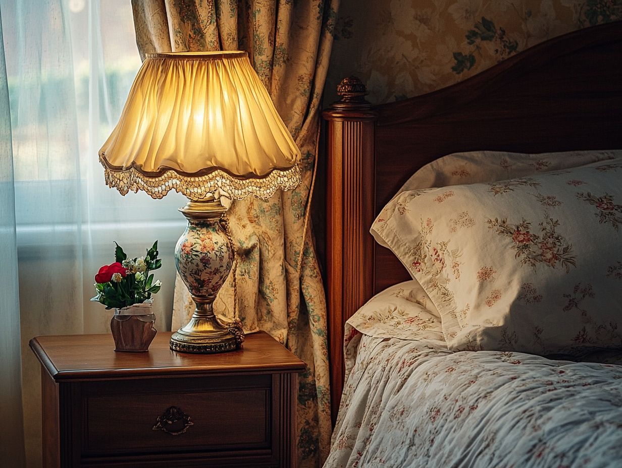 Discover how vintage table lamps add charm and warmth to your bedroom