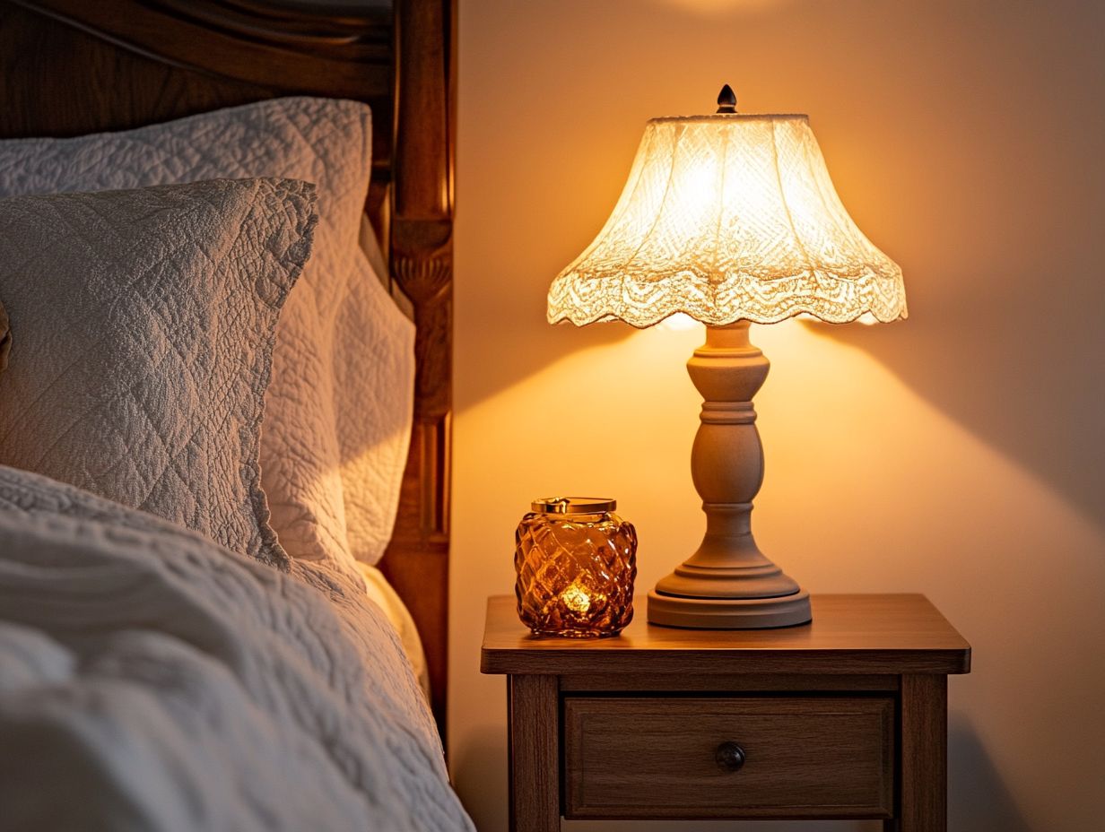 Vintage table lamps that create a cozy bedroom ambiance