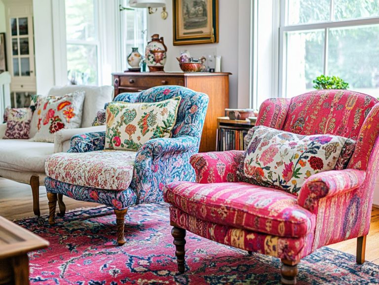 The Best Vintage Upholstered Chairs for a Cozy Living Room