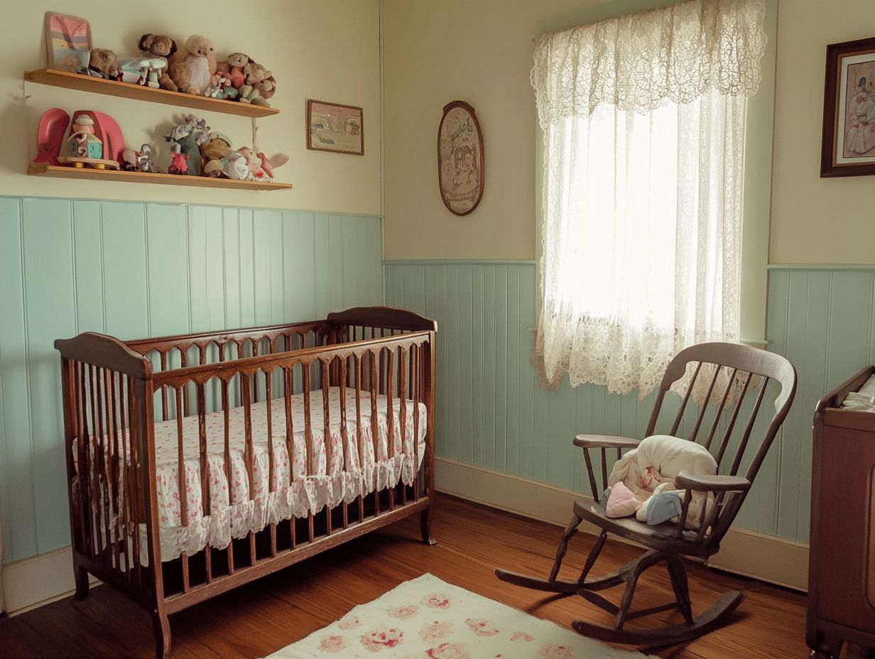 1. Key elements for a vintage-style nursery